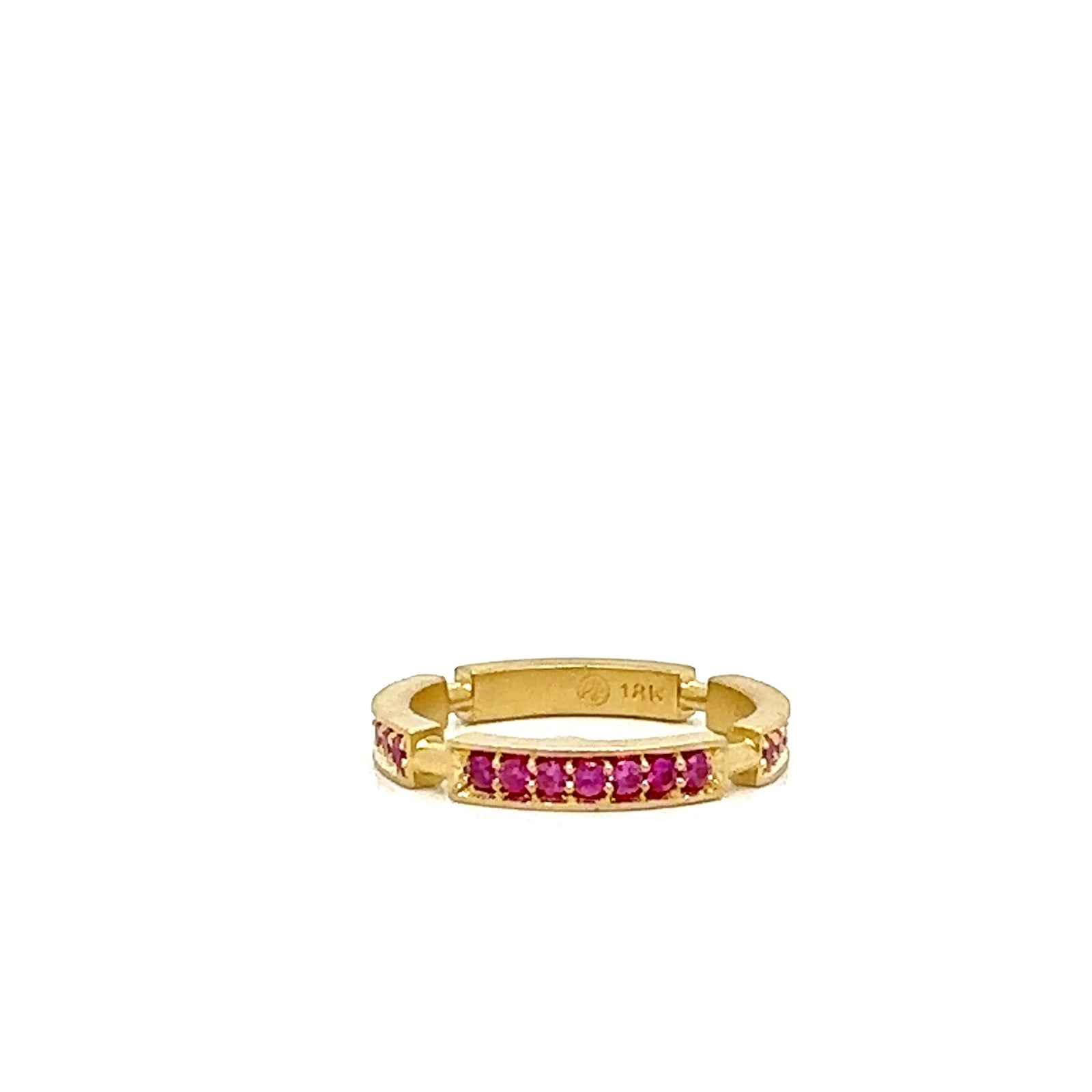 Pink Sapphire Eternity band